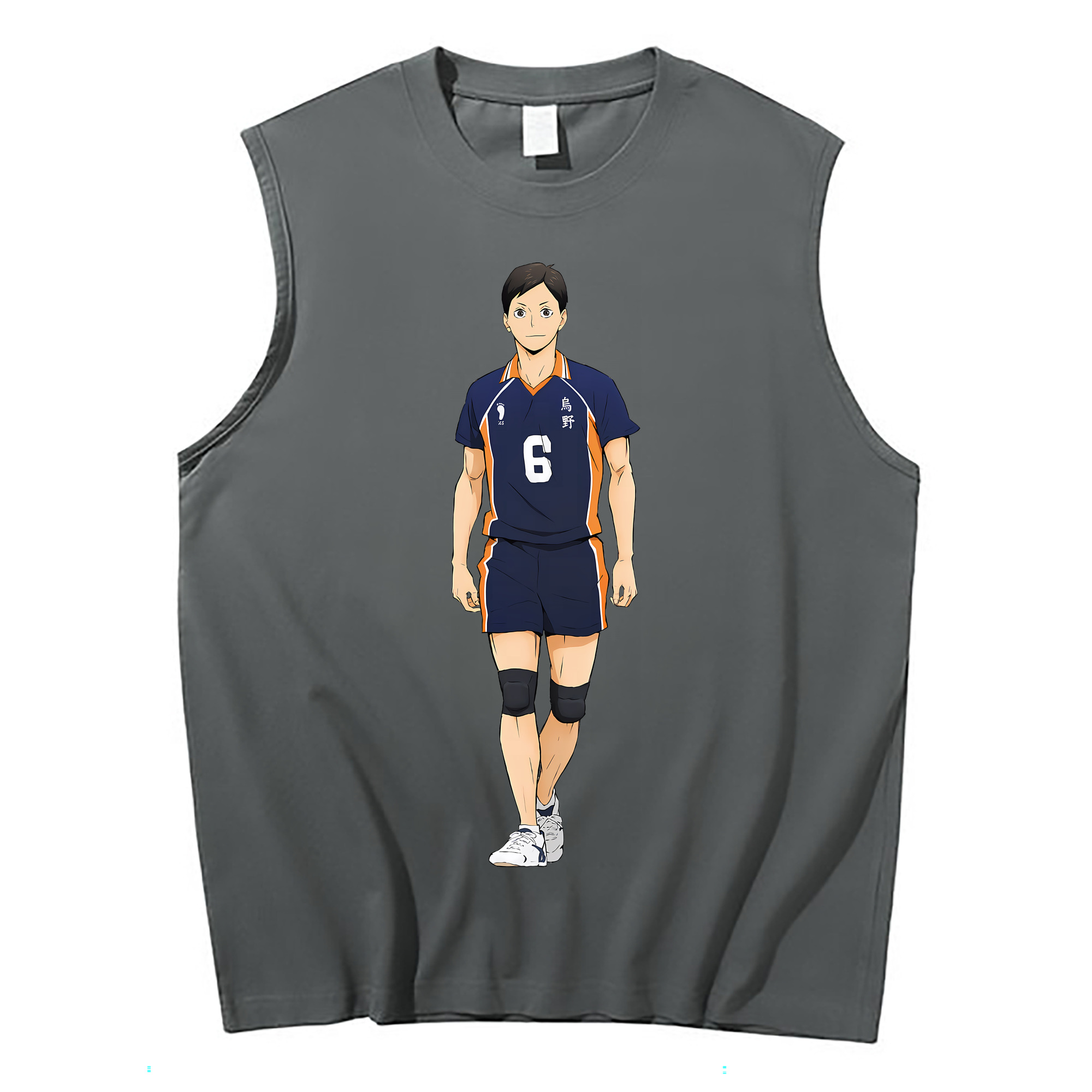 （画像用） ハイキュー!! Haikyu!! コットン100％タンクトップ（フロントプリント）